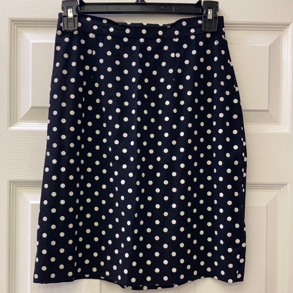 Vintage polka dot pencil skirt